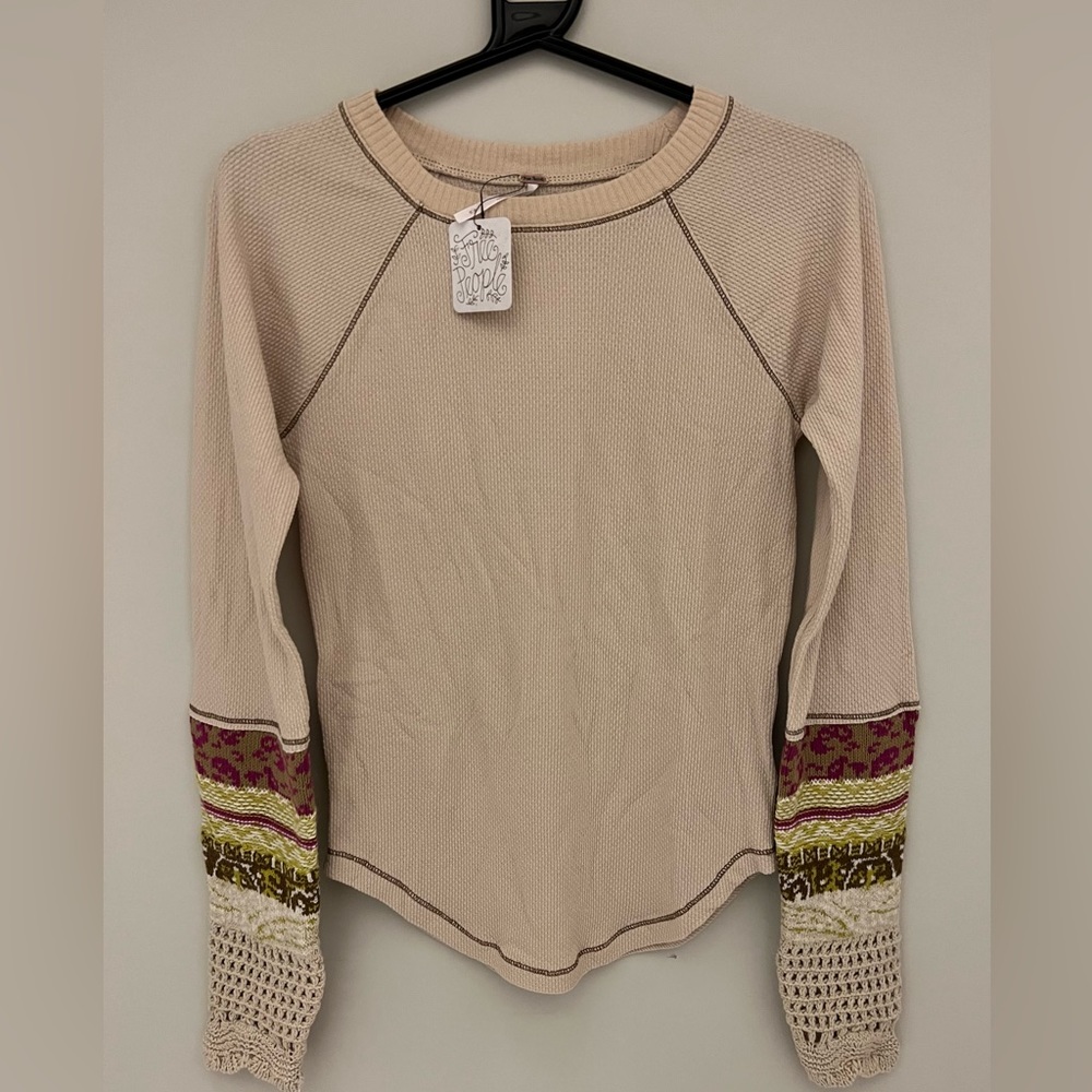 Free People Long Sleeved Shirt, Medium